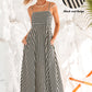 Subtle Lines Striped Maxi Dress OMFORT