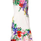 Ruffle Trim Detail Dress - White Multi OMFORT