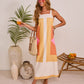 Fresh Glow Abstract Shift Maxi Dress OMFORT