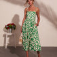 Coastal Heirloom Cotton Abstract Print Midi Dress OMFORT