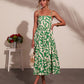 Coastal Heirloom Cotton Abstract Print Midi Dress OMFORT