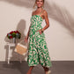 Coastal Heirloom Cotton Abstract Print Midi Dress OMFORT