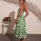 Coastal Heirloom Cotton Abstract Print Midi Dress OMFORT