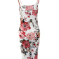 Floral Print Adjustable Straps Bodycon Cami Dress Omfort