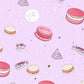 Macaron Print Soft-Touch Collared Pajamas OMFORT