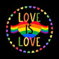"Love is Love" Rainbow Heart Print Nightdress OMFORT