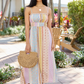 Lovingly Yours Multi Patchwork Print Midi Dress OMFORT