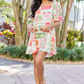 Cherryfic Day Flower Print Mini Dress OMFORT