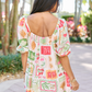 Cherryfic Day Flower Print Mini Dress OMFORT