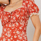Camden Floral Maxi Dress in Rust OMFORT
