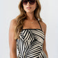 Zoelle Halter Neck Midi Dress OMFORT