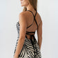 Zoelle Halter Neck Midi Dress OMFORT