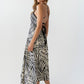 Zoelle Halter Neck Midi Dress OMFORT