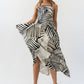 Zoelle Halter Neck Midi Dress OMFORT