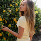 Austia Midi Dress in Yellow OMFORT