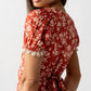 Camden Floral Maxi Dress in Rust OMFORT