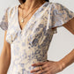 Ashtin Floral Maxi Dress in Blue OMFORT