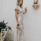 Ashtin Floral Maxi Dress in Blue OMFORT
