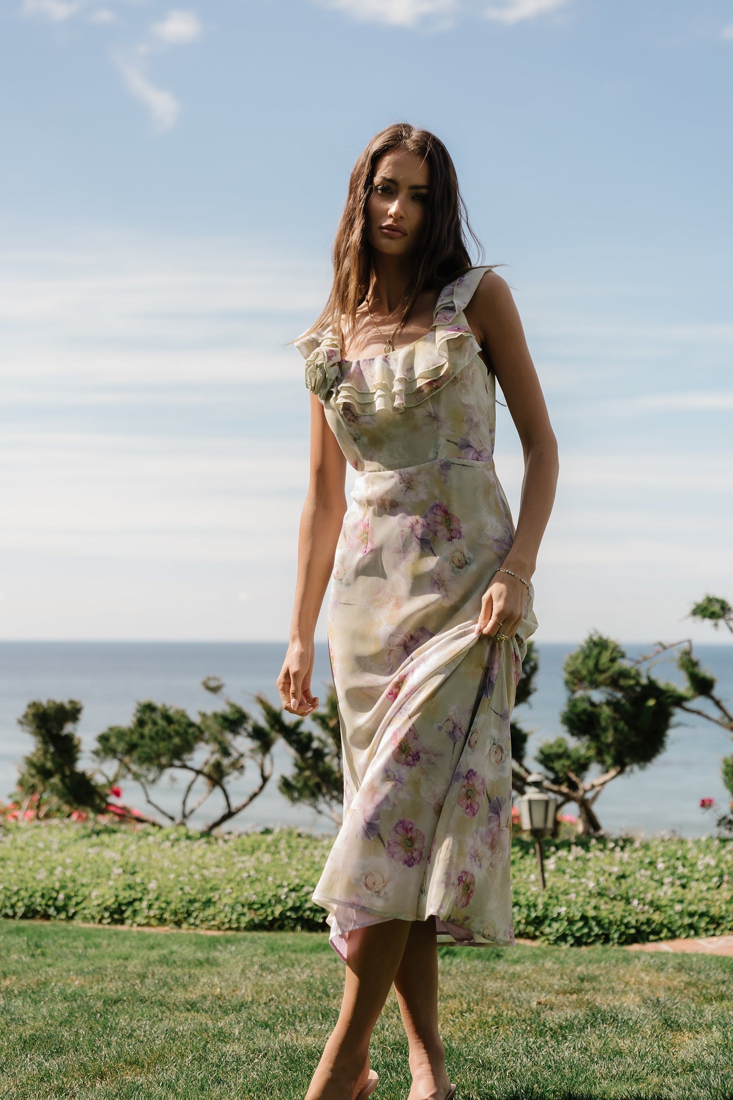 Halsey Floral Maxi Dress OMFORT