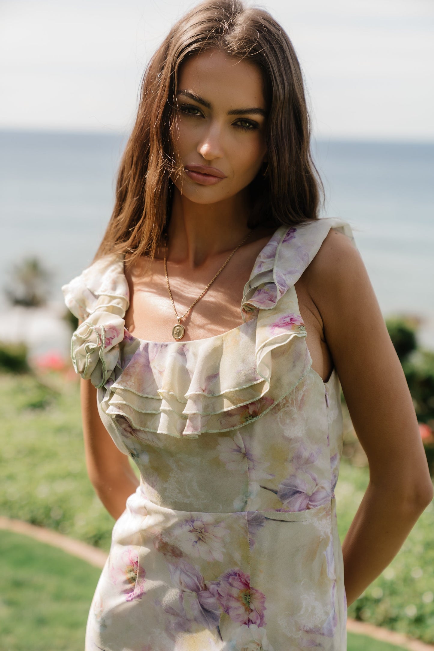 Halsey Floral Maxi Dress OMFORT