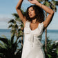 Tracey Maxi Dress in White OMFORT
