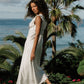 Tracey Maxi Dress in White OMFORT
