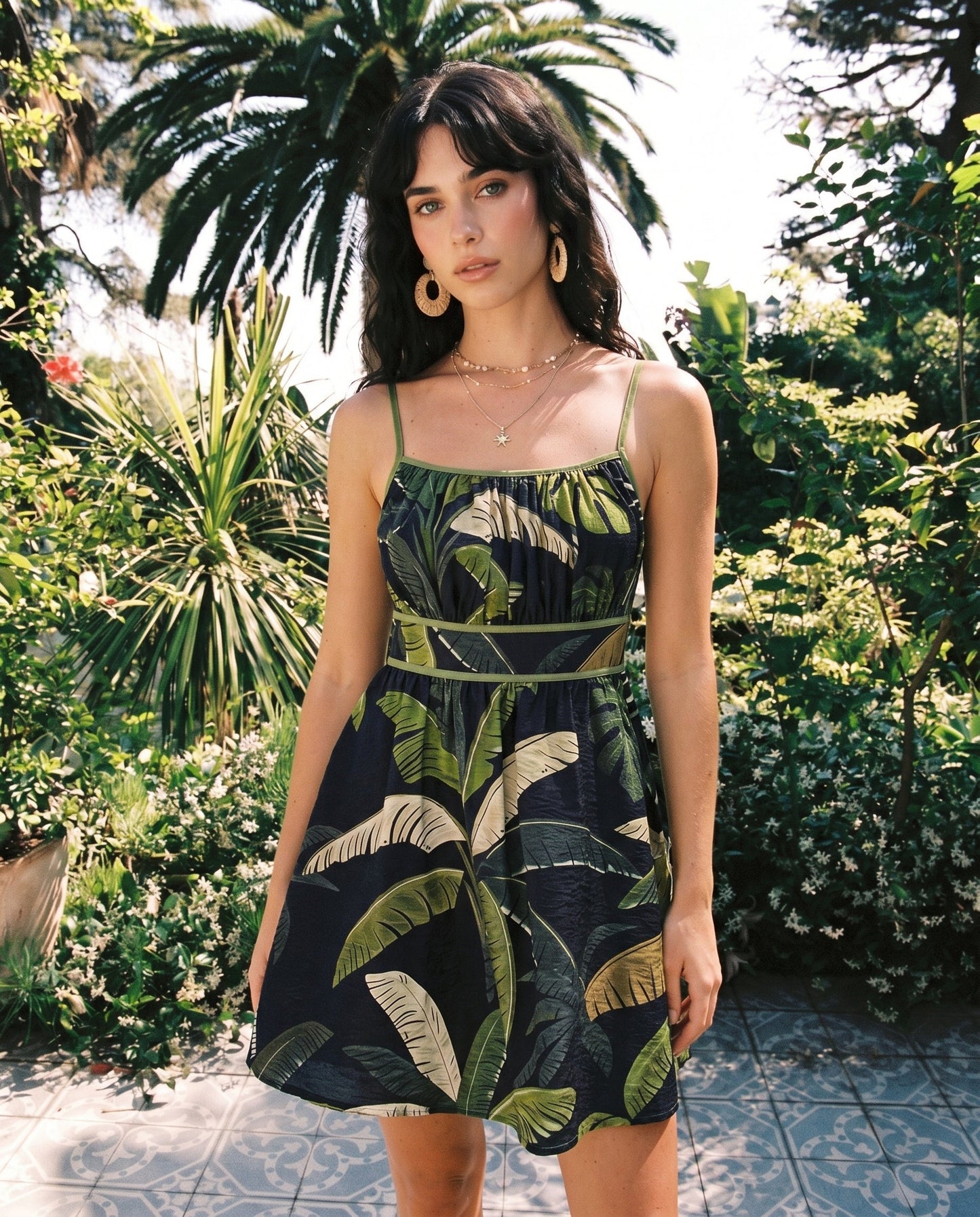 Adventurous Spirit Tropical Mini Dress OMFORT