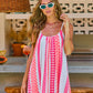 Coastline Shine Abstract Print Maxi Dress OMFORT