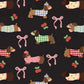 Dachshund Bow Print Pajama Set - OMFORT