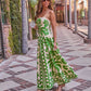 Resort Radiance Floral Tropical Print Maxi Dress OMFORT
