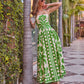 Resort Radiance Floral Tropical Print Maxi Dress OMFORT