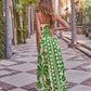 Resort Radiance Floral Tropical Print Maxi Dress OMFORT
