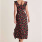 Ruffle Maxi Dress - Very Cherry OMFORT