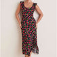 Ruffle Maxi Dress - Very Cherry OMFORT