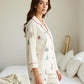Urban Landmark Print Lapel Pajama Set OMFORT