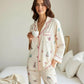Urban Landmark Print Lapel Pajama Set OMFORT