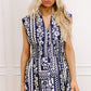 Hawaii Holiday Floral Midi Dress in Navy OMFORT
