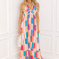 Summer Block Party Pleated Maxi Dress OMFORT