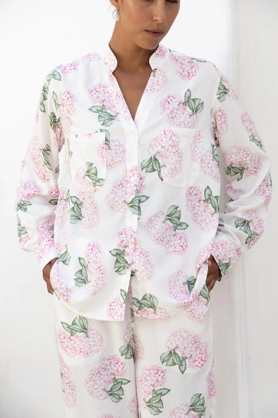 Maggie Pyjama Set - Long - Hydrangea Pink OMFORT