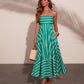 Sea Calling Cotton Striped Maxi Dress OMFORT