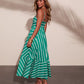 Sea Calling Cotton Striped Maxi Dress OMFORT