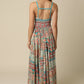 Paisley Print Maxi Dress OMFORT
