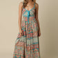 Paisley Print Maxi Dress OMFORT