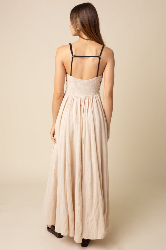 Flowy Trim Maxi Dress OMFORT