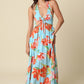 Printed Bow Front Maxi Dress OMFORT