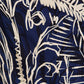 Stylish World Maxi Shirt Dress in Navy with Cream print OMFORT