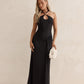 Lost In Dreams Mesh Maxi Dress Black OMFORT