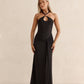 Lost In Dreams Mesh Maxi Dress Black OMFORT
