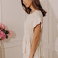 Seaside Bistro Linen-Blend Smocked Top in Oatmeal OMFORT