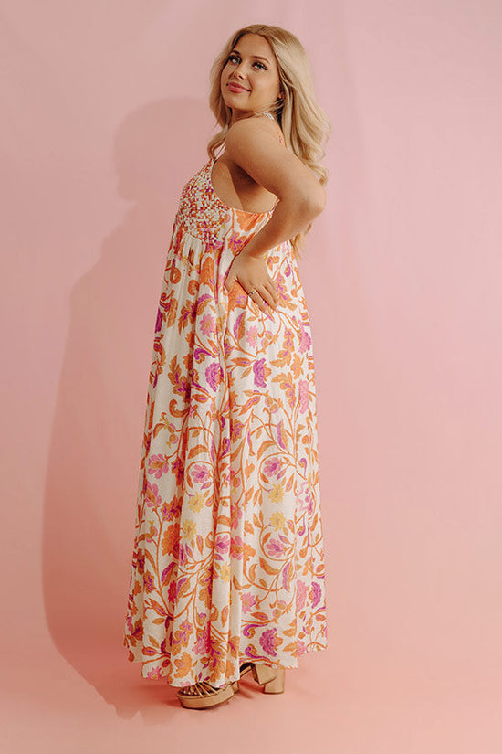 Veranda Romance Floral Midi Dress mysite